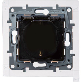 Legrand Etika Антрацит Розетка 2К+З IP44