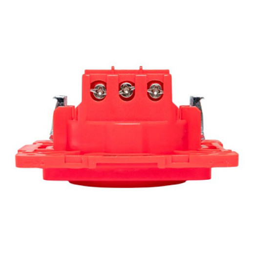 EKF PROxima Стокгольм Механизм Розетки 1-местной с/з 16А винтовые клеммы красный с защ. штор.