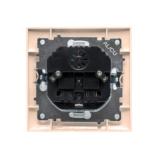 EKF PROxima Валенсия розетка 1-местная с/з 16А кремовая с защ. штор. с 2 USB 2,1А