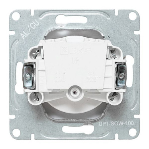 EKF Эпика Механизм розетки, 16А, без заземления, без шторок, белый