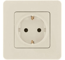 Legrand/Daccord INSPIRIA Слоновая кость Розетка 2К+З со шторками - немецкий стандарт - 16 А - 250 В