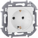 Legrand/Daccord INSPIRIA Белый Розетка 2К+З - немецкий стандарт - 16 А - 250 В