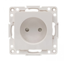 EKF PROxima Стокгольм Белый Розетка б/з, со шторками, 10 А