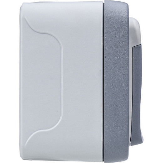 Legrand Plexo Серый Розетка с/з с крышкой, винтовой зажим, накладная, в сборе IP55