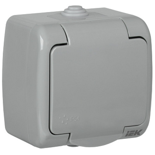 IEK РСш12-2-А Розетка 1-ая с з/к открытой установки 16А IP54 AQUATIC