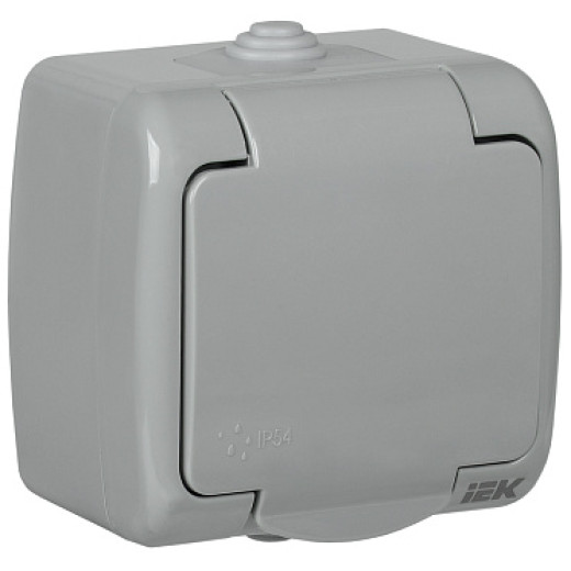 IEK РСш12-2-А Розетка 1-ая с з/к открытой установки 16А IP54 AQUATIC