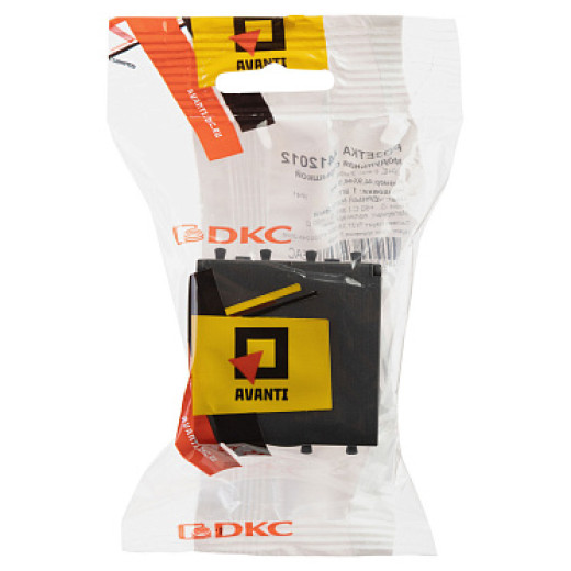 DKC Avanti Розетка с крышкой модульная, 2P+E, с з/ш, 