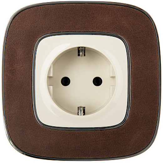 Legrand Valena ALLURE DIY Сл.кость Розетка 1-ая с/з, безвинт.зажим