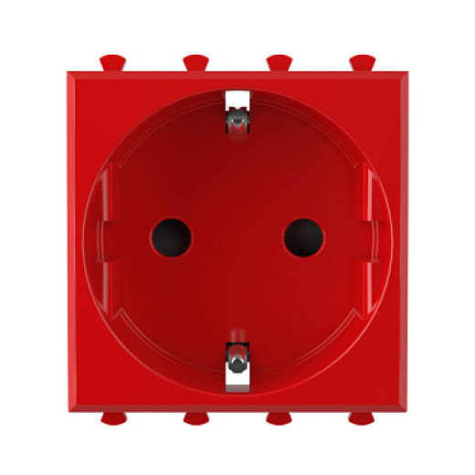 DKC Avanti Розетка модульная, 2P+E, с з/ш, 