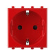DKC Avanti Розетка модульная, 2P+E, с з/ш, 