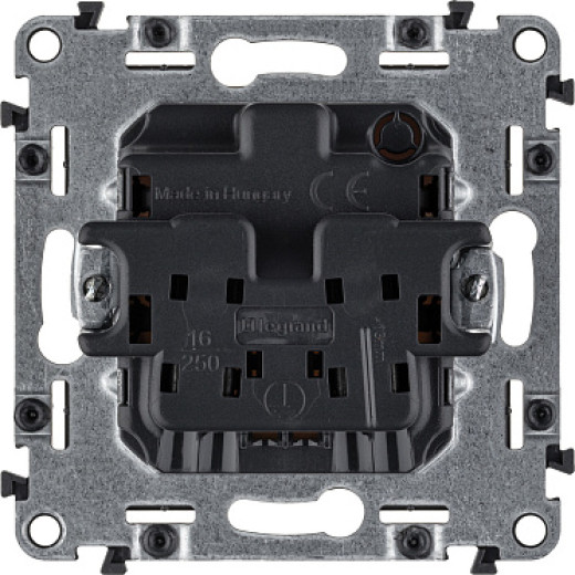 Legrand Valena LIFE DIY Сл.кость Розетка б/з, со шторками, безвинт зажим