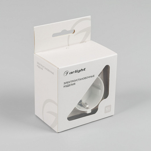 Arlight Механизм электрической розетки SCT-MEU1-PL-WH-V (250V, 16A) (-)