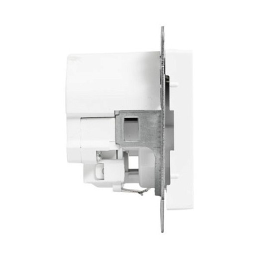 EKF Эпика Механизм розетки с USB-A+С - 2шт, 16А, с заземлением, со шторками, алюминий