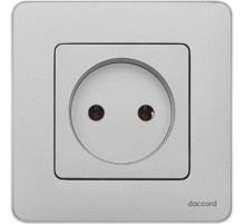 Legrand/Daccord INSPIRIA Алюминий Розетка 2К - 16 А - 250 В