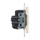 Legrand/Daccord SUNO Слоновая кость Розетка 2К+З 16А 250В с защитными шторками.Безвинтовые зажимы.