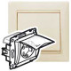 Legrand DIY Valena Крем Розетка 2К+З IP44
