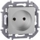 Legrand/Daccord INSPIRIA Алюминий Розетка 2К - 16 А - 250 В