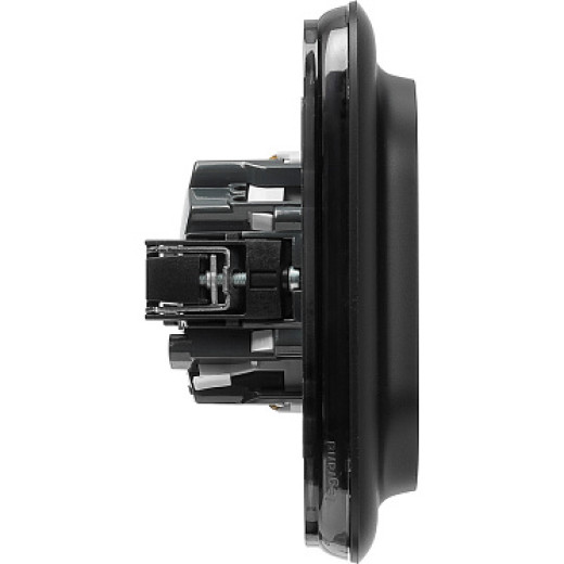 Legrand Valena ALLURE DIY Антрацит Розетка 2-ая с/з с защитными шторками, безвинт.зажим