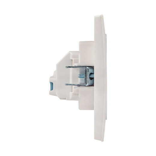 EKF PROxima Стокгольм Белый Розетка б/з, со шторками, 10 А