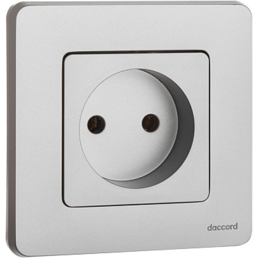 Legrand/Daccord INSPIRIA Алюминий Розетка 2К - 16 А - 250 В