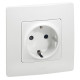 Legrand Etika Белый Розетка с/з, винтовые клеммы