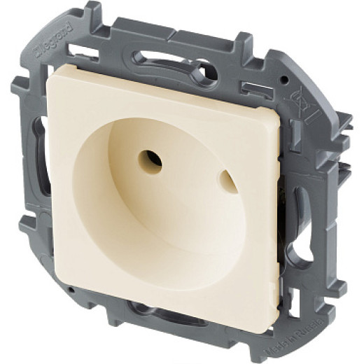 Legrand/Daccord INSPIRIA Слоновая кость Розетка 2К - 16 А - 250 В
