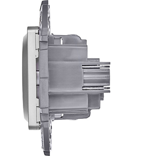 Legrand/Daccord INSPIRIA Алюминий Розетка 2К+З - немецкий стандарт - 16 А - 250 В