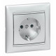 Legrand Valena Алюминий Розетка 1-ая с/з