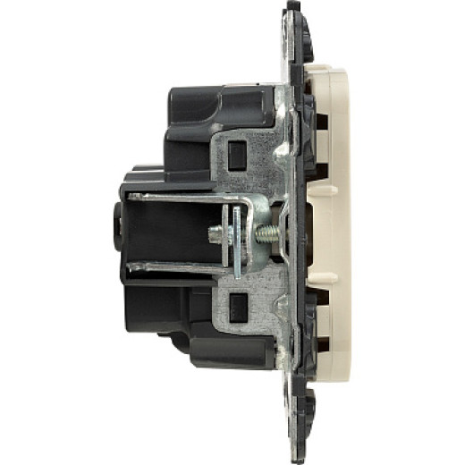 Legrand Valena ALLURE DIY Сл.кость Розетка 1-ая с/з, безвинт.зажим