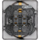 Legrand/Daccord INSPIRIA Антрацит Розетка 2 x 2К+З - немецкий стандарт - 16 А - 250 В
