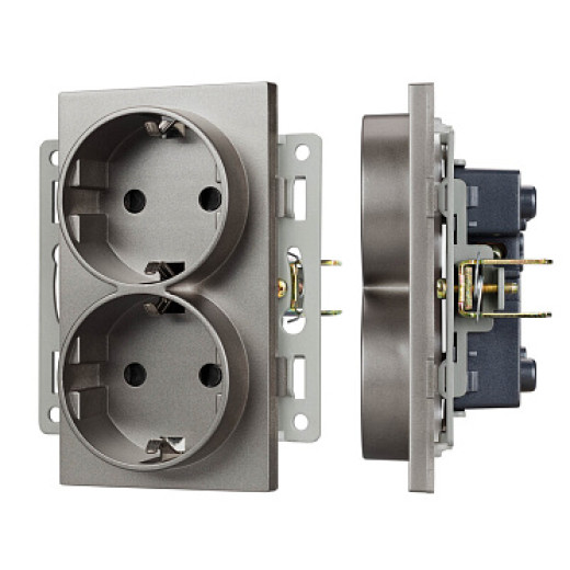 Arlight Механизм электрической розетки SCT-MEUD-PL-GR (250V, 16A) (-)