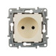 Legrand Etika Слоновая кость Розетка б/з со шторками, винтовые клеммы