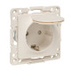 EKF PROxima Стокгольм Белый Розетка с/з, со шторками и крышкой, 16А, IP44