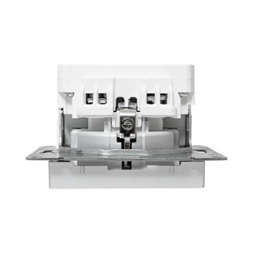 EKF Эпика Механизм розетки с USB-C - 2шт, 16А, с заземлением, со шторками, алюминий