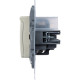 Legrand Etika Слоновая кость Розетка 2К+З IP44
