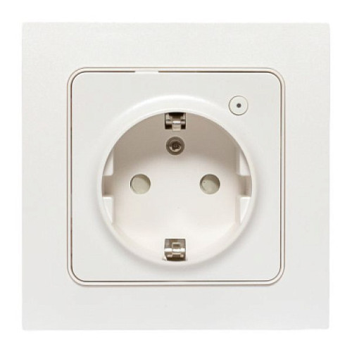 EKF Connect Умная розетка Стокгольм 1-местная 16А белый Zigbee