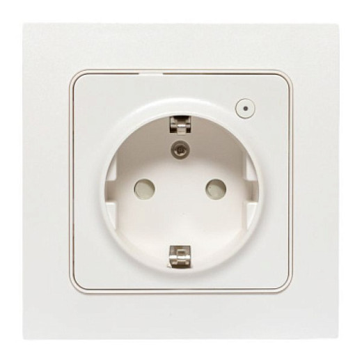 EKF Connect Умная розетка Стокгольм 1-местная 16А белый Zigbee