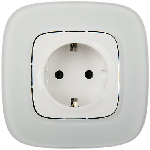 Legrand Valena ALLURE DIY Бел Розетка 1-ая с/з, безвинт.зажим
