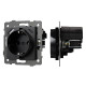 Arlight Механизм розетки с USB зарядкой SCT-MUAC-PL-BK-V (250V, 16A) (-)