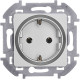 Legrand/Daccord INSPIRIA Алюминий Розетка 2К+З - немецкий стандарт - 16 А - 250 В