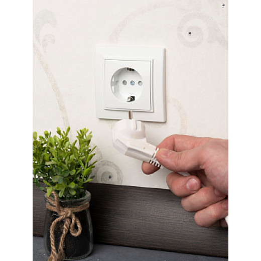 EKF Basic Минск Белый Розетка с/з, со шторками, 16А, СП