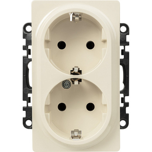 Legrand Valena LIFE DIY Сл.кость Розетка 2-ая с/з, безвинт.зажим