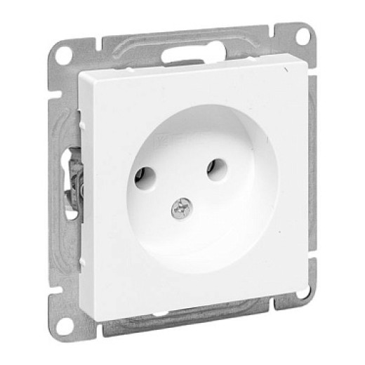 EKF Эпика Механизм розетки, 16А, без заземления, без шторок, белый