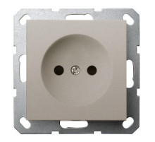 Jasmart G Тауп Розетка б/з со шторками 16A 250V~