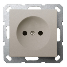 Jasmart G Тауп Розетка б/з со шторками 16A 250V~