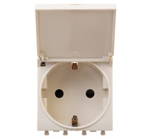 DKC Avanti Розетка с крышкой модульная, 2P+E, с з/ш, 