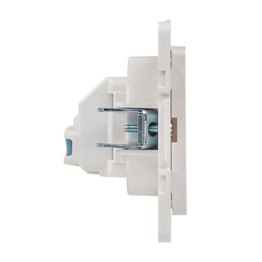 EKF PROxima Стокгольм Белый Розетка б/з, со шторками, 10 А