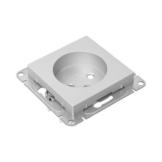 EKF Эпика Механизм розетки, 16А, без заземления, со шторками, алюминий