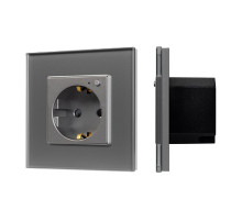 Arlight Розетка электрическая с Zigbee управлением SCT-OMALI-EUZB1-PL-GR (240V, 16A, Zigbee) (-)