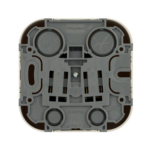 Legrand Quteo Бежевый Розетка с/з с шт